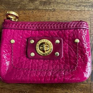 Pink Faux Croc Marc by Marc Jacobs Coin Purse